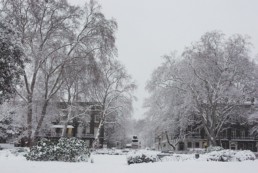 Inverno em Londres com Neve